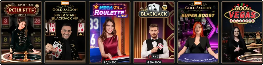 Casinò con croupier dal vivo at Gransino casino 